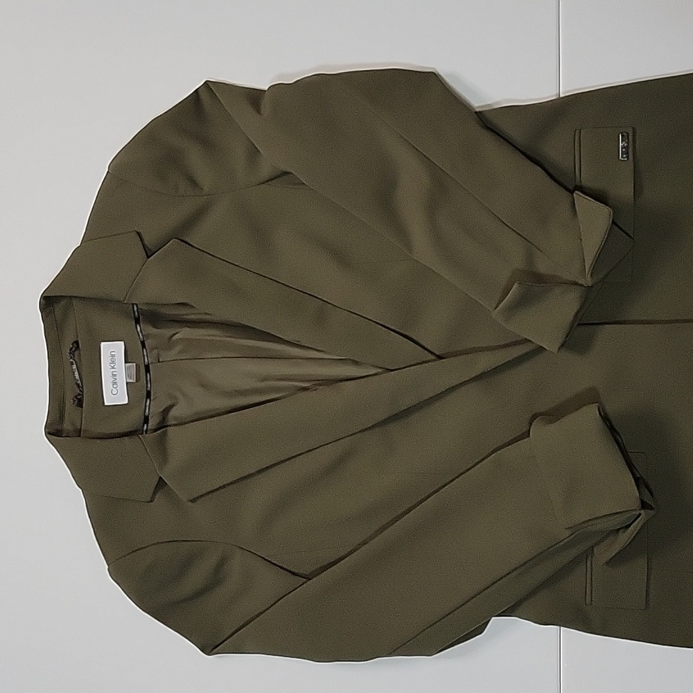 CALVIN KLEIN- Olive Green Blazer